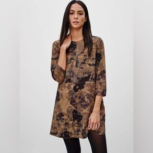 Wilfred Myosotis Shift Dress Abstract Floral Print